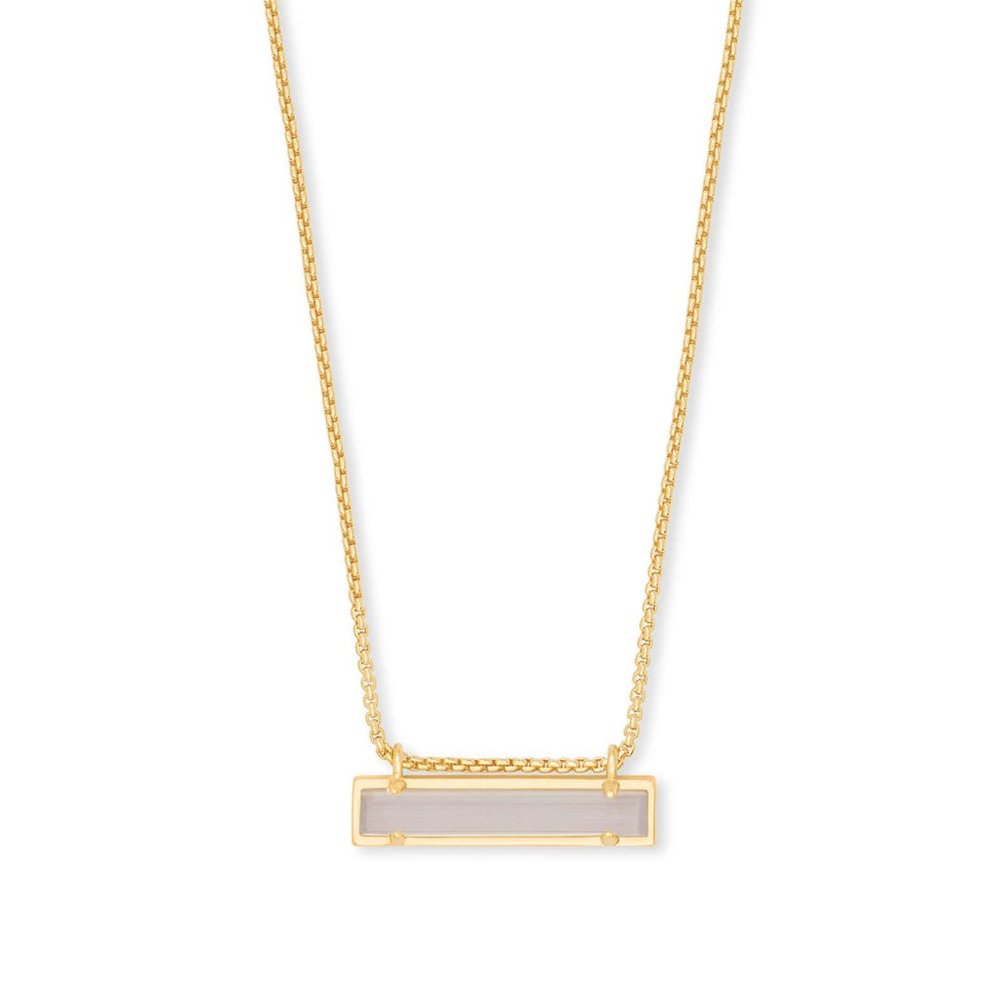 Kendra Scott Rose Gold and White Bar Necklace